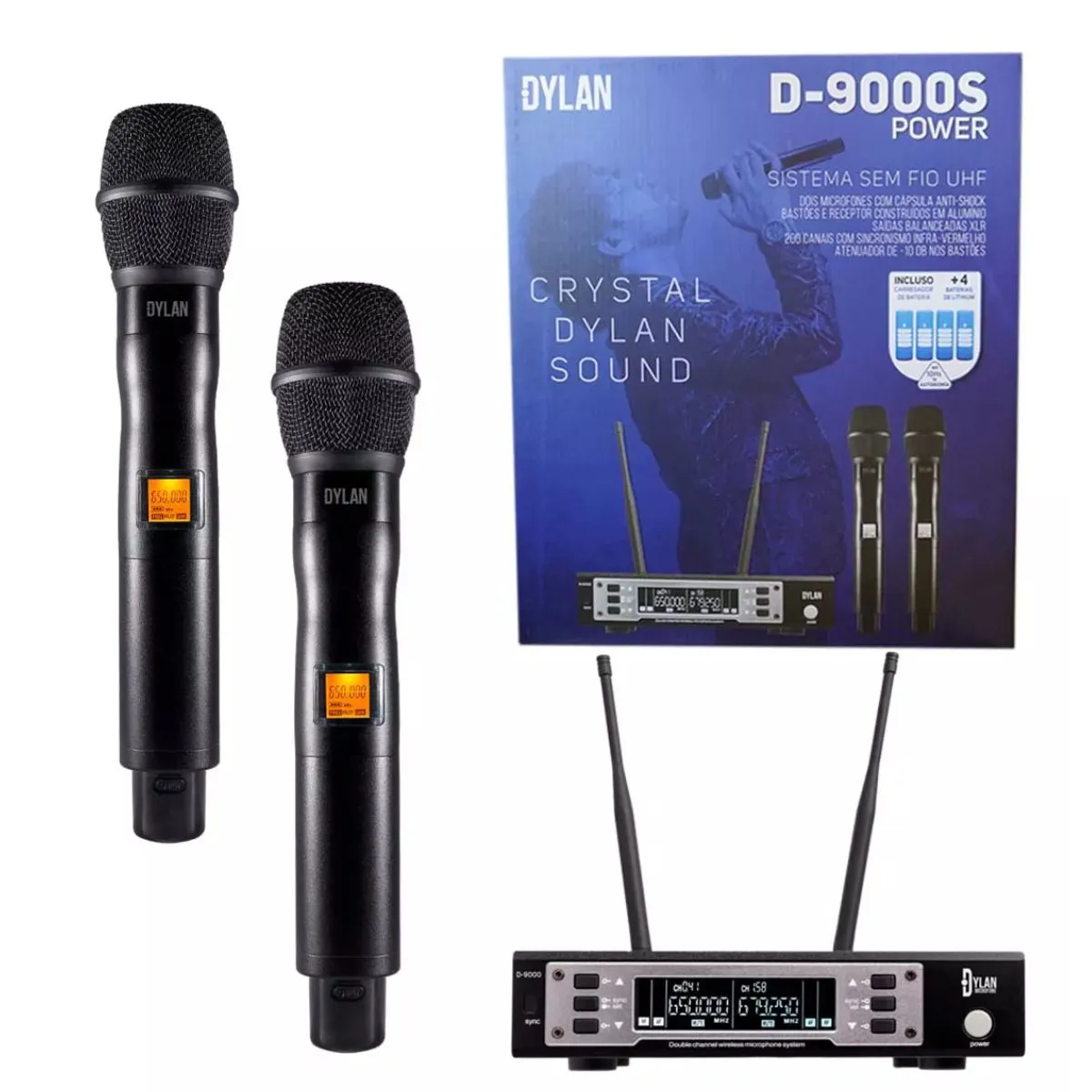 Microfone S/Fio Dylan D9000S Power - Imagem 5